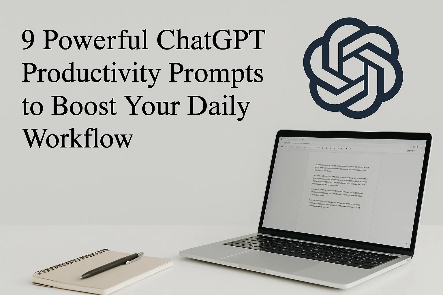 9 Powerful ChatGPT Productivity Prompts to Boost Your Daily Workflow