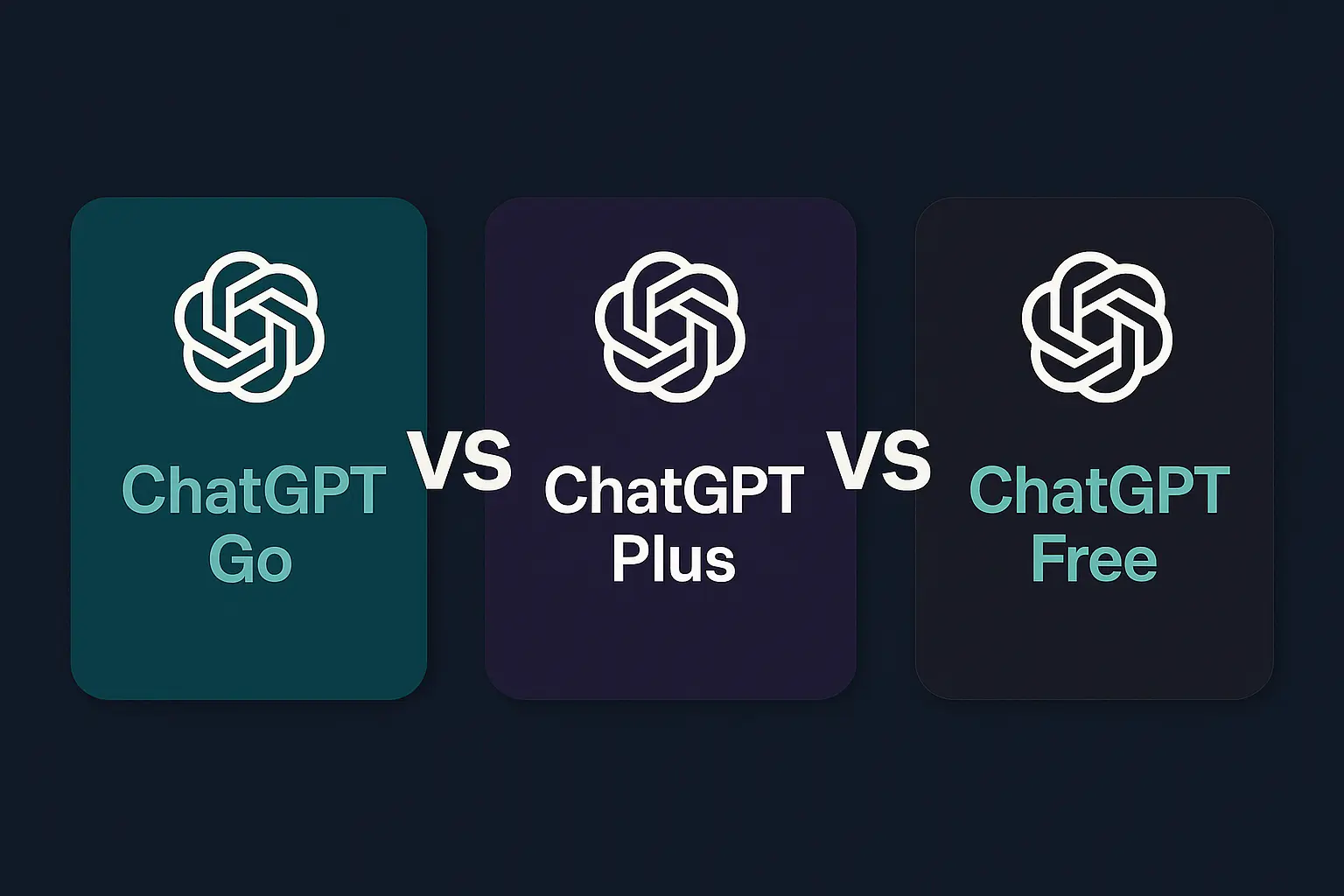 ChatGPT Go vs ChatGPT Plus vs ChatGPT Free